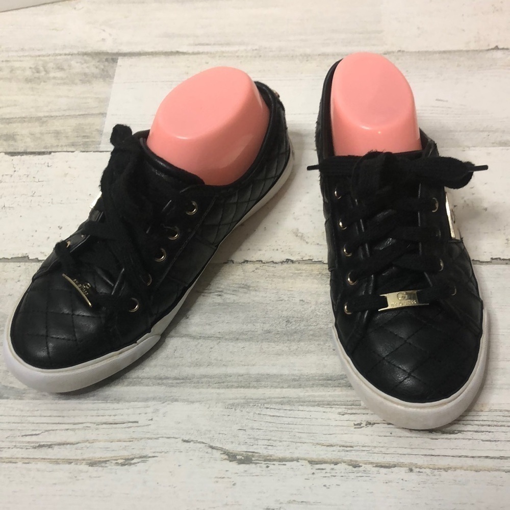 G By Guess Black Quilted Low Shoes 7
